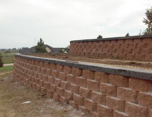 Multi-level retaining wall